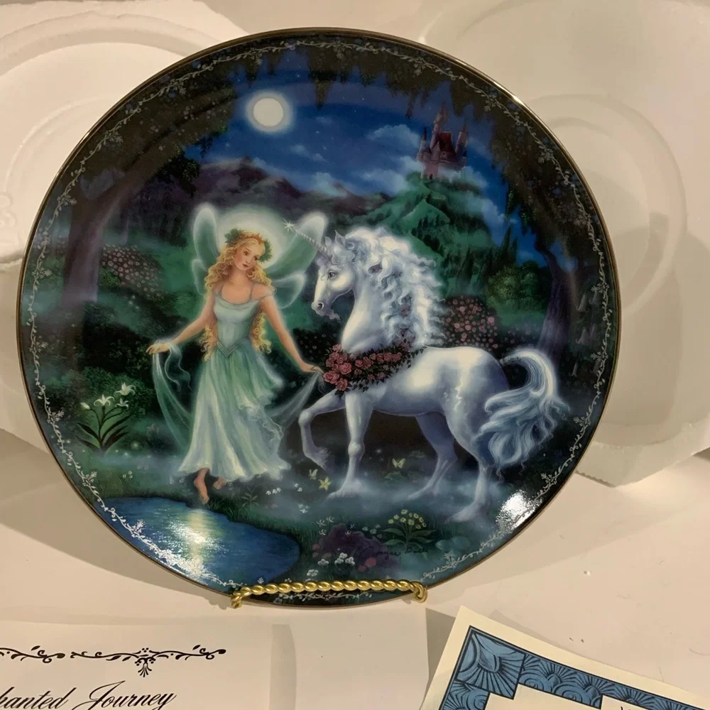 The Bradford Exchange Moonlight Trail  By Joyce Patti Plate # 1668A
